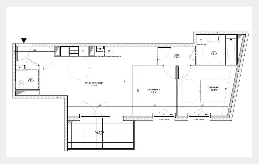 Annonces ST CYR : Appartement | ECULLY (69130) | 58 m2 | 309 000 € 